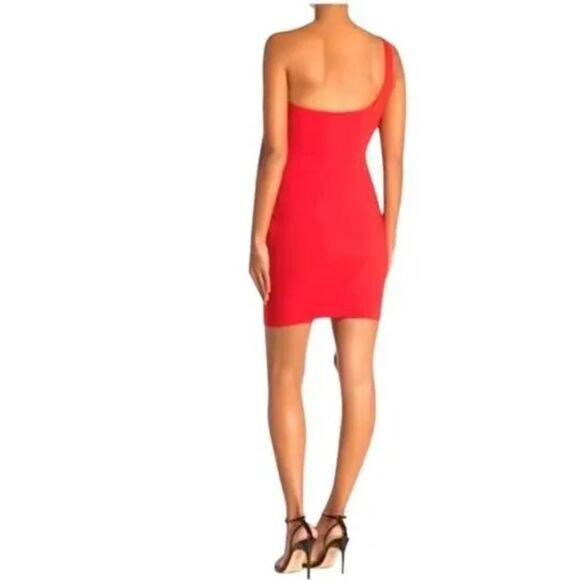Likely Maisey One Shoulder Mini Dress Scarlet Red Size 0 NWT - Picture 9 of 9